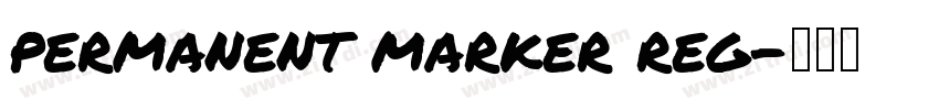 permanent marker reg字体转换